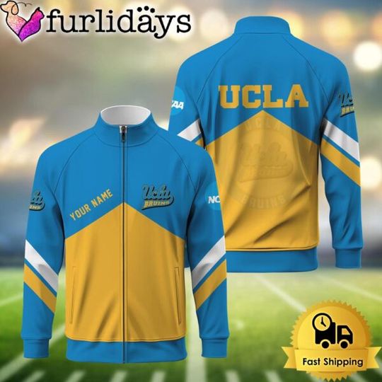 NCAA UCLA Bruins Logo Custom Standing Neck Zipper Jacket