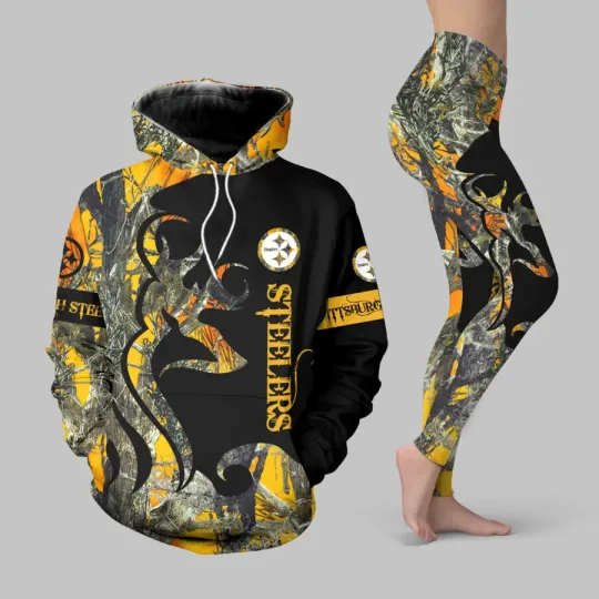Pittsburgh Steeler Hoodie Legging Set