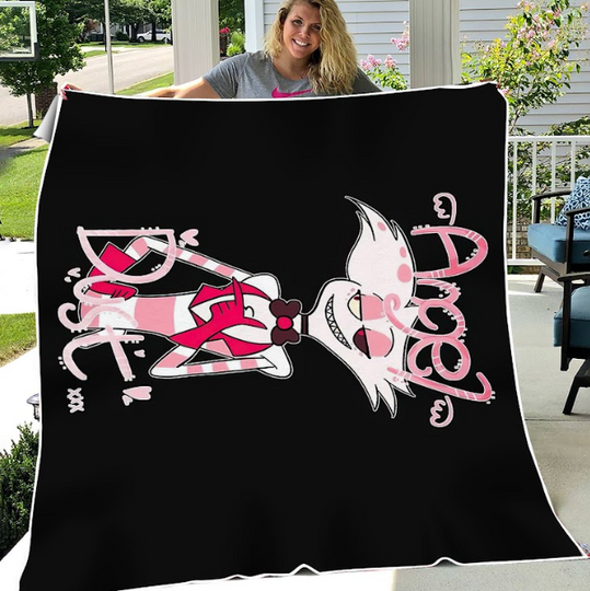 Angel Dust Hazbin Hotel Blanket, Hazbin Hotel Fan Gift