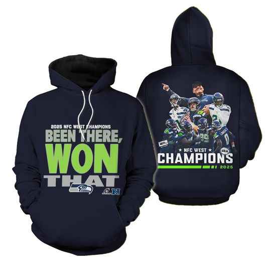 Seattle Seahawks 2025 West Champions Been There Hoodie