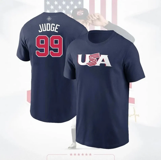 Discover Judge #99 2026 World Baseball Classic USA Team T-Shirt