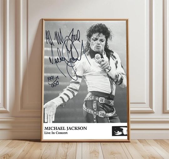Michael Jackson Bad Tour 1988 Concert Poster, Vintage Music Fan Wall Art, Pittsburgh Civic Arena Pop King Decor, 80s Music Collectible