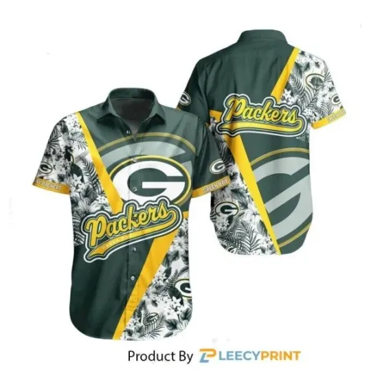 Green Bay Packers Hawaiian Shirt Team Football Beach Shirt