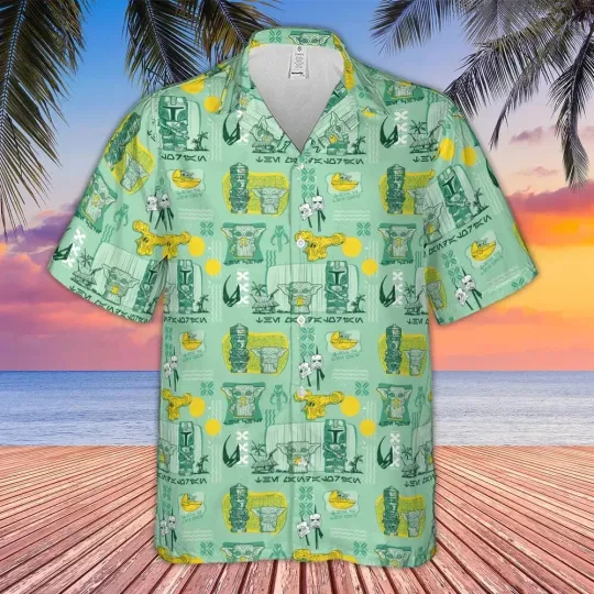 The Mandalorian Star Wars Aloha Hawaiian Shirt,Summer Hawaiian Shirt