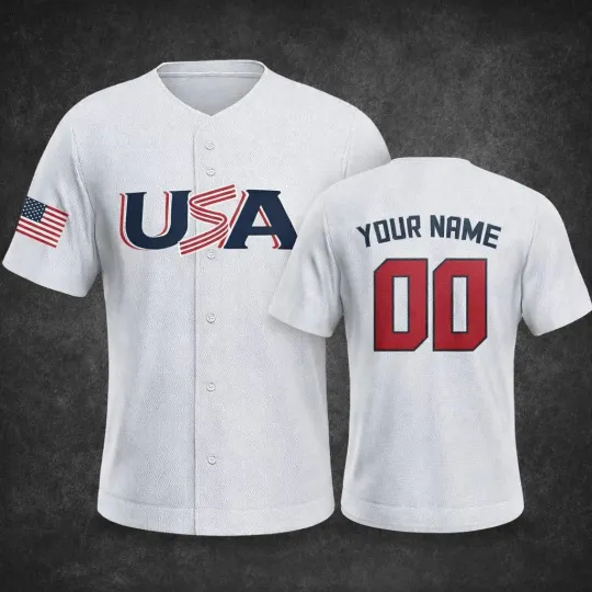 Discover USA Baseball Fan Jersey World Baseball Jersey Sports Shirt for Fans Men Youth Wo