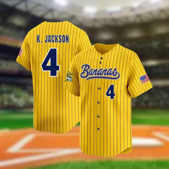 Discover Personalized Bananas Team Baseball Jersey Custom Team Name Number Funny Bananas