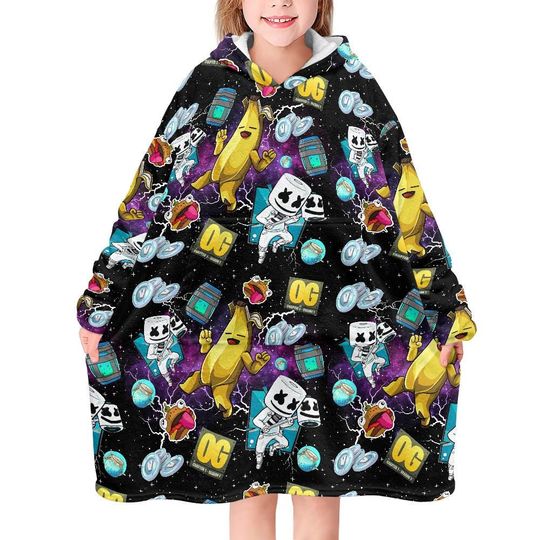 Discover Peely Fort Gamer Children's Blanket Hoodies, Christmas Gift, Birthday Gift