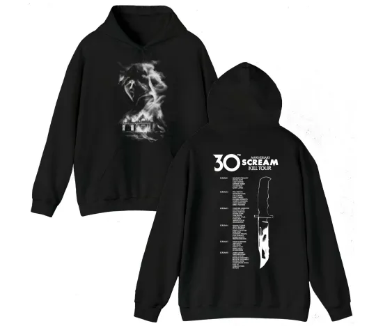 Discover Scream 7 30th Anniversary of Scream Kill Tour 2026 Hoodie