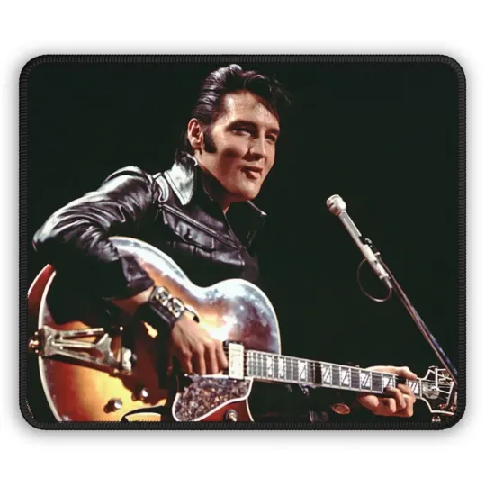 Discover Elvis Presley Gaming Mouse Pad - Rock & Roll Desk Mat for Music Lovers