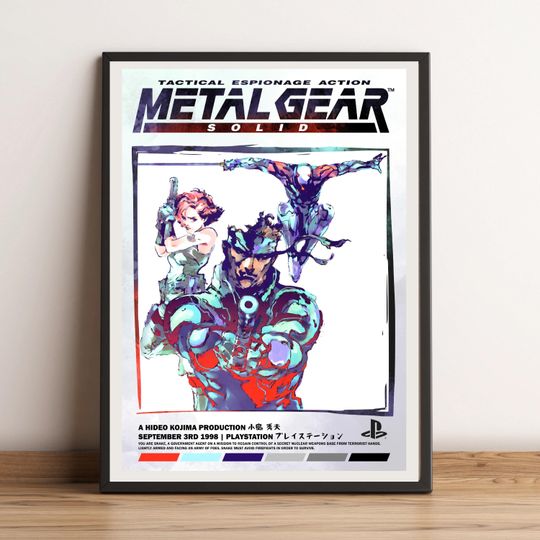 Discover Metal Gear Solid Cover Art Poster Print