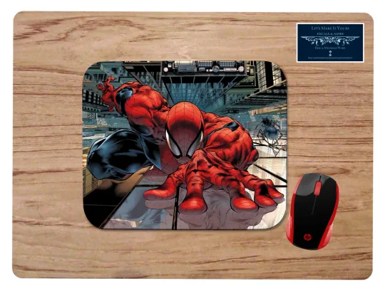Spider-Man Wall Crawl Mouse Pad Desk Mat for School Home Office