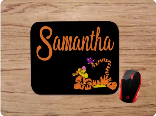 Discover TIGGER Butterfly Custom Desk Mat Mousepad for Home School Office Personalization