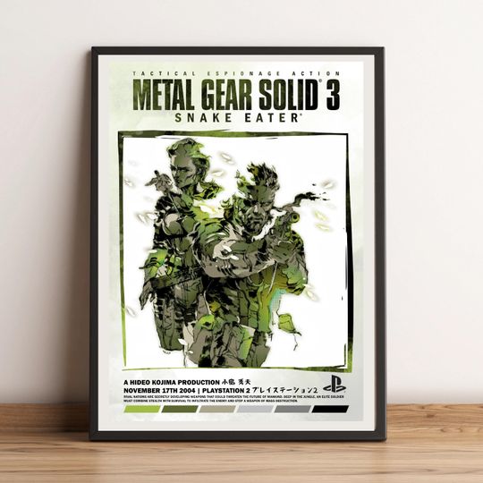 Metal Gear Solid 3 Cover Poster
