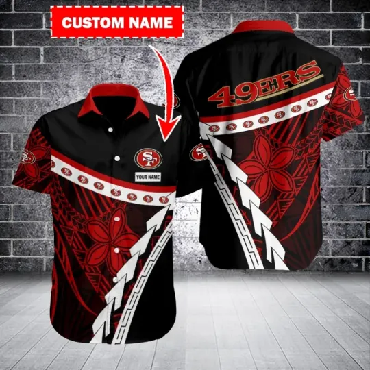 Discover San Francisco Football Team SF 49erss Hawaiian Shirt Button Down Unisex Adults