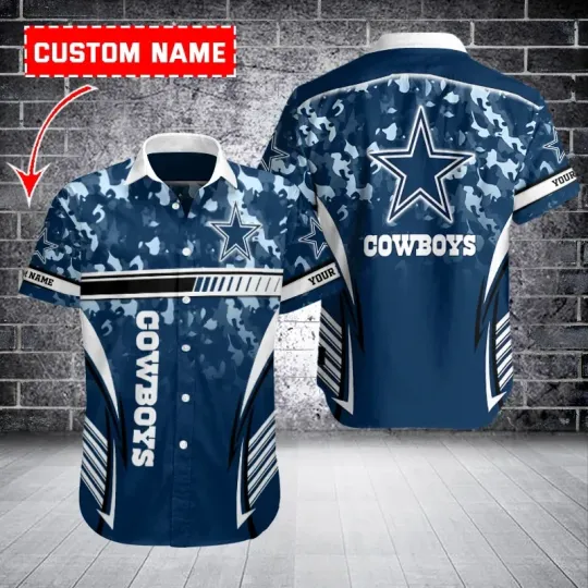 Discover Dallas Football Cowboyss Team Hawaiian Shirt Button Down Unisex Adults S-5XL