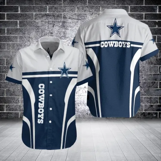 Discover Dallas Football Cowboyss Team Hawaiian Shirt Button Down Unisex Adults S-5XL