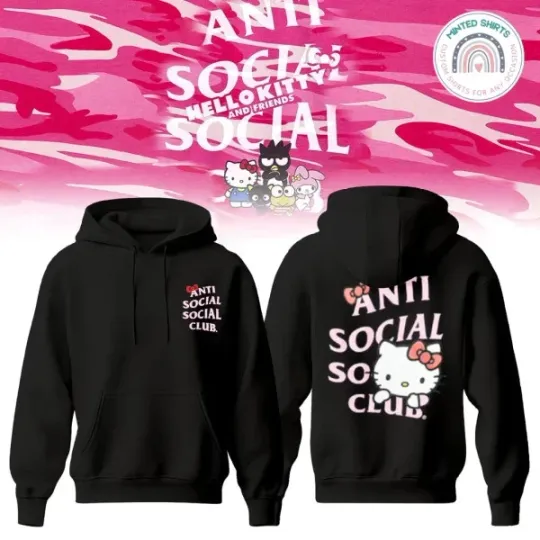 ANTI Soociial Clubb x Hello Kitty Night Holiday Special Edition Hoodie