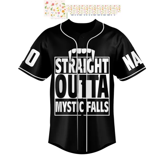 Discover Mystic Falls Personalized Baseball Jersey