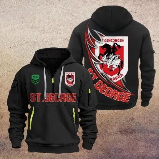 Discover St George Illawarra Dragons Zip Hoodie