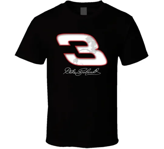Discover Dale Earnhardt Nascar Racing Black T-Shirt