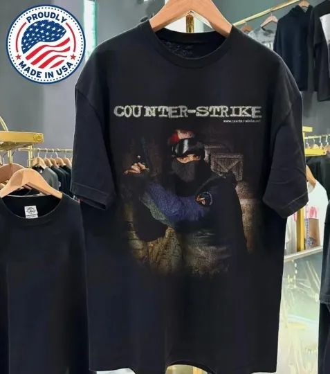 Discover NEW!!! Counterstrike 1999 Promo Vintage T-Shirt All Size S-4XL