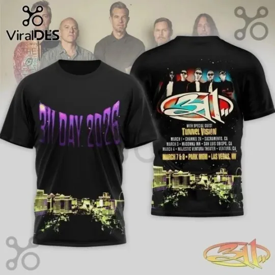 Discover 311 Band Day 2026 Tour Gift For Fans 3D AOP Shirt