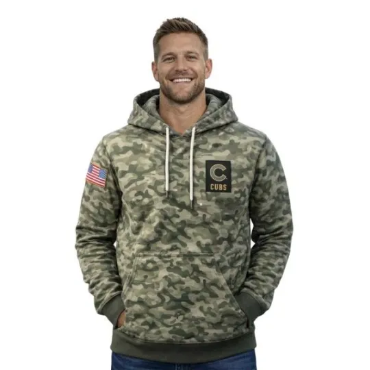 2026 Giveaway Cubs Forces Hoodie and Challenge Coin Hoodie