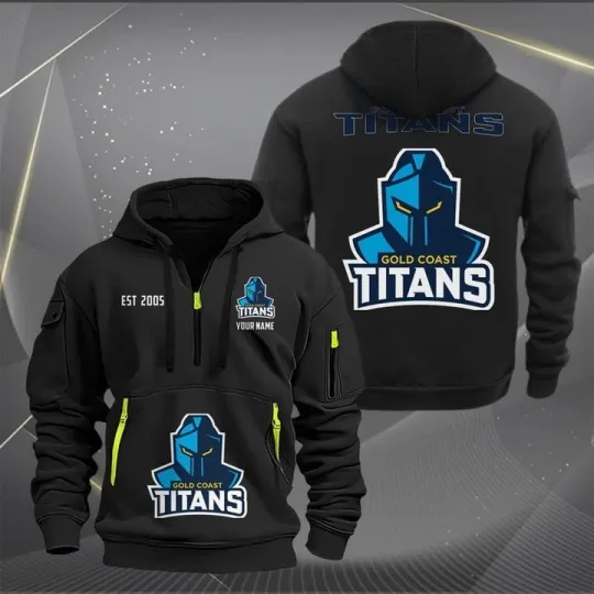 Discover Gold Coast Titans NRL Zip Hoodie For Fans