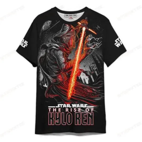 Discover Star Wars The Rise Of Kylo Ren Gift For Fans Unisex 3D T shirt