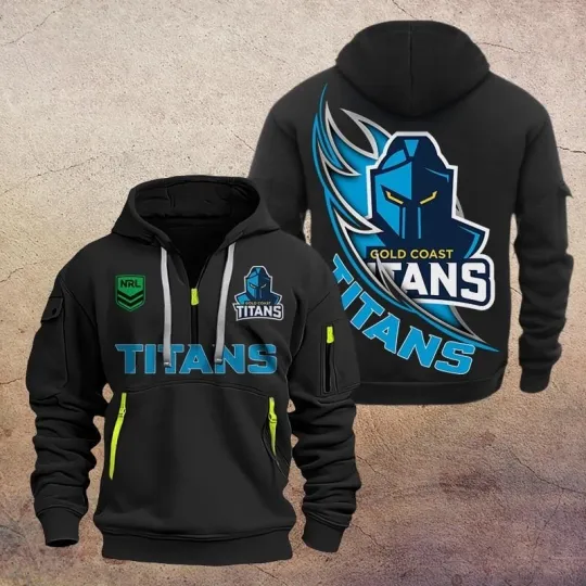 Discover Gold Coast Titans Zip Hoodie Multicolor