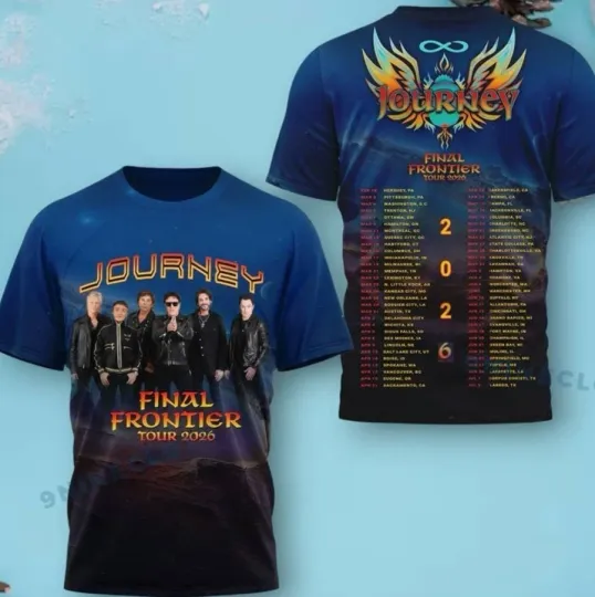 Discover Journey Band Shirt Final Frontier Tour 2026 3D T-Shirt