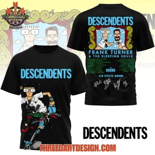 Discover Descendents US Tour 2026 All Over Print 3D T-Shirt