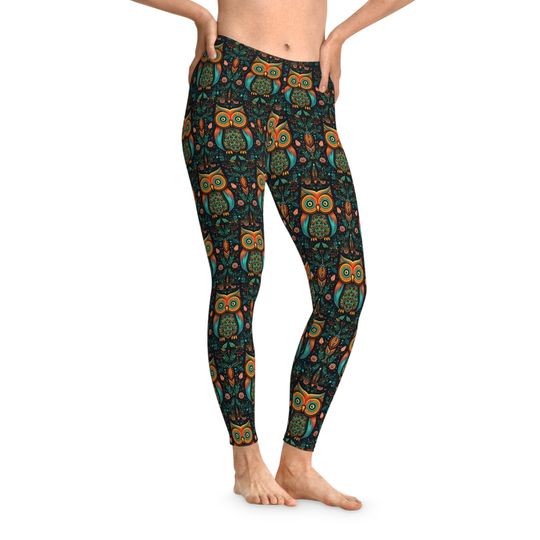 Discover Owl Stretchy Leggings