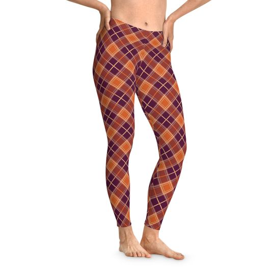 Discover Plaid Stretchy Leggings