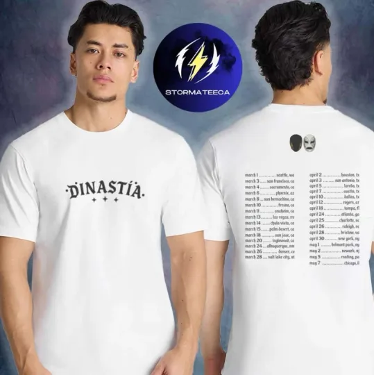 Discover Peso Pluma Merch Dinastia Tour 2026 Exclusive Dinastia Logo Tour Dates T-Shirt