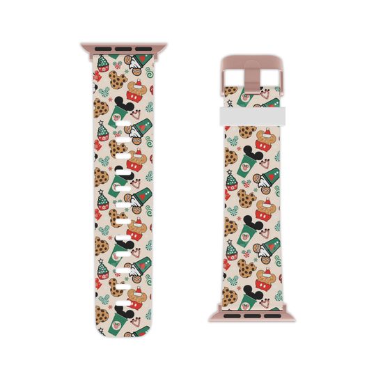 Discover Disney Snacks Apple Watch Band, Holiday Sweets Pattern