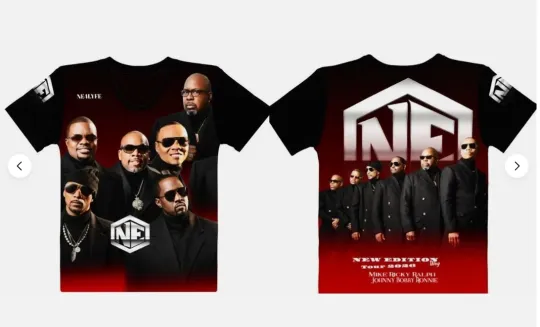 The New Edition Way Life tour 2026 T-shirt 3D Unisex