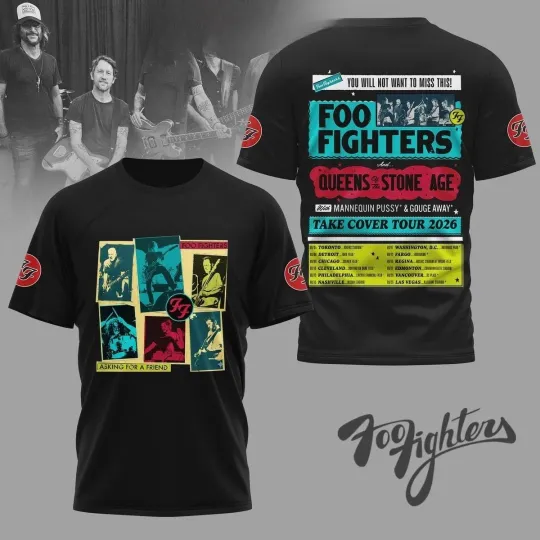 Discover FF Band Fighters Take Cover Tour 2026 Shirt