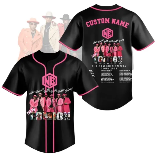 New Edition The New Edition Way Tour 2026  Baseball Jersey Tshirt S-5XL TT733