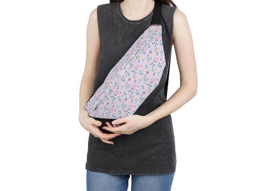 Discover Disneyworld Park Rides Pattern Fanny Pack | Pink Disney Theme large roomy