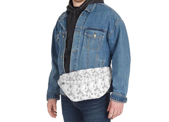 Discover Disney Castle Mickey Mouse Inspired Floral Pattern Fanny Pack large roomy