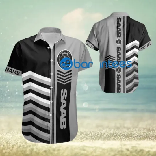 Discover Car Racing Saab Arrow Pattern Hawaiian Shirt New Custom Name Gift