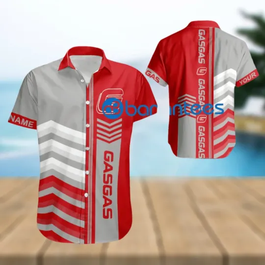 Discover Motorcycle Gas Gas Arrow Pattern Hawaiian Shirt New Custom Name Gift