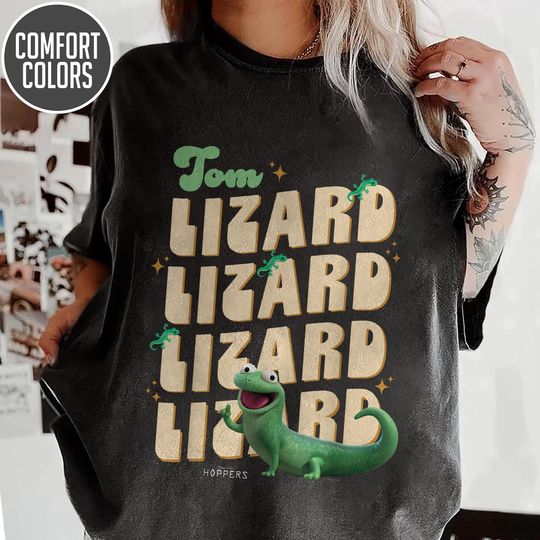 Discover Pixar Movie Hoppers Tom Lizard Shirt, Tom Lizard Portrait Tee, Mabel Tanaka Ellen Bear, WDW Disneyland Family Vacation Trip Gifts