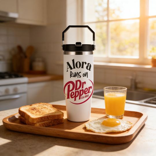 Discover Personalized Dr Pepper Tumbler, Custom Name 30oz Stainless Steel Travel Mug