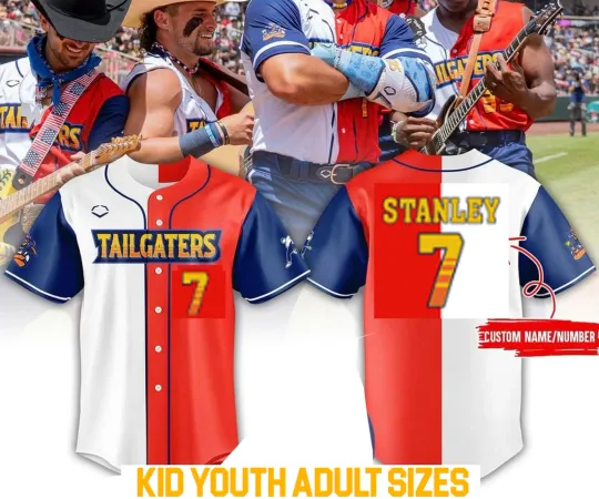 Discover 7 Indiana Stanley The Texas Tailgaters baseball jersey All sizes JJ6371