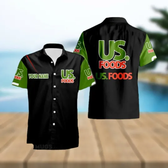 Discover Custom Name US Foods Style 7 Logo Trademark 3D Hawaiian Shirt For Men And Women