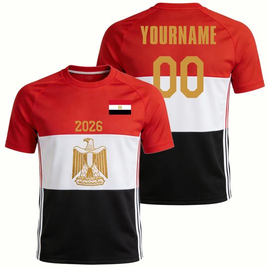 Discover Custom Kids Youths Mens Womens Egypt 2026 Cup T Shirts Soccer Jersey For Fans