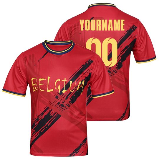 Discover Custom Kids Youths Mens Womens Belgium 2026 Cup T Shirts Soccer Jersey For Fans