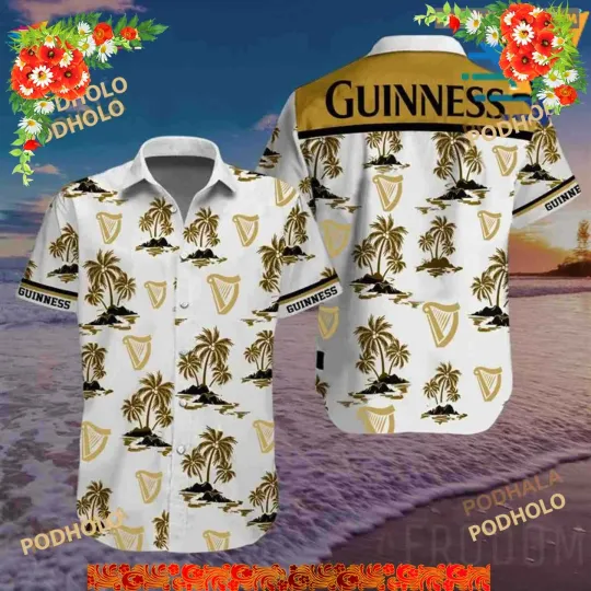Guinness Beer Hawaiian Shirt